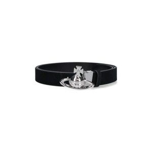 Vivienne Westwood Reversible Black Suede And Leather Belt - NWT